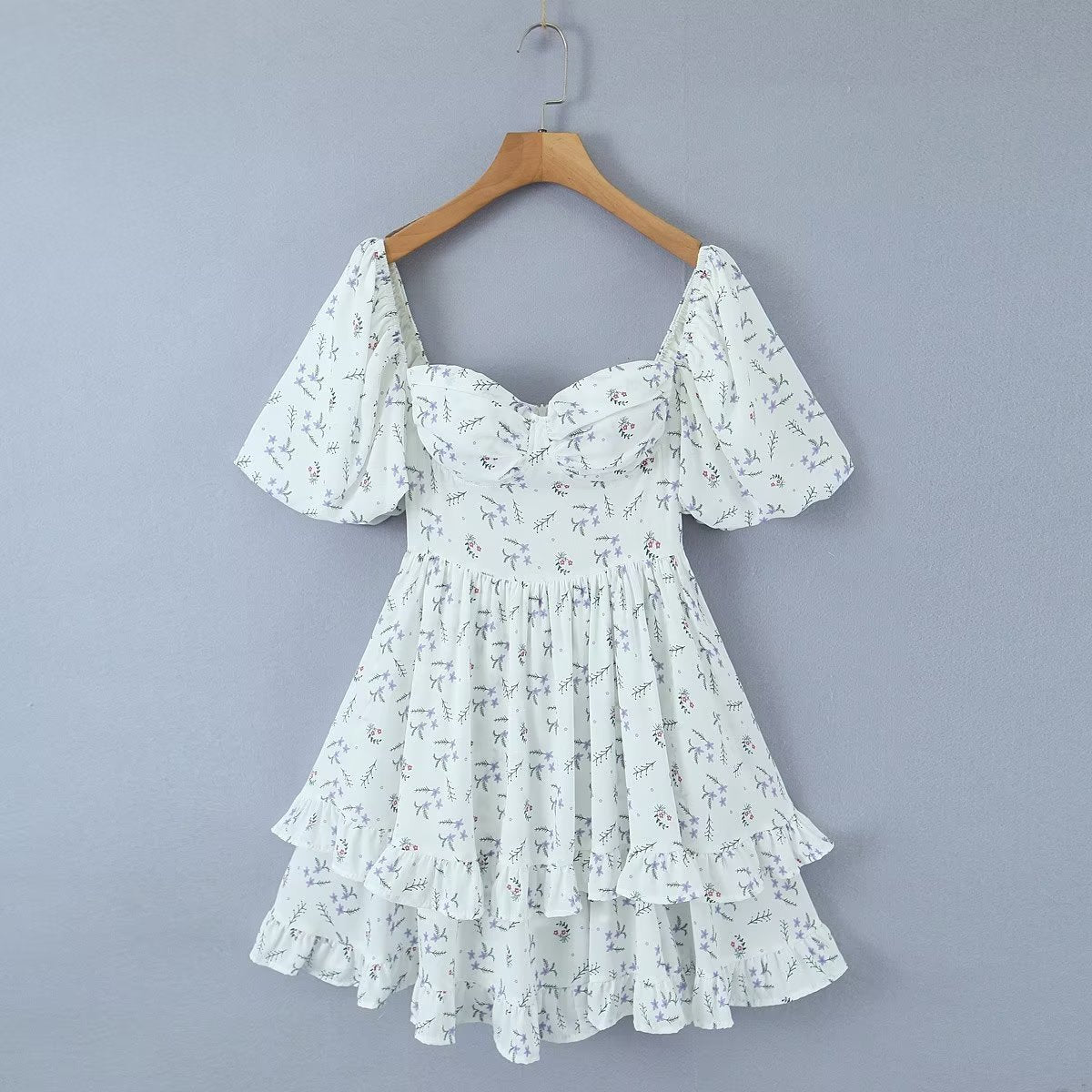 Robe imprimée amincissante à la taille pour fille, tenue d'été chaude