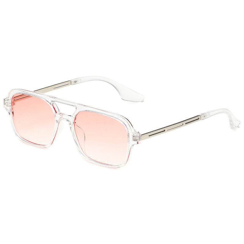 New Retro Double Beam Small Square Box Sunglasses Sunglasses For Women