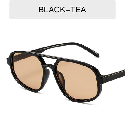 Fashion Simple Double Beam Sunglasses Men