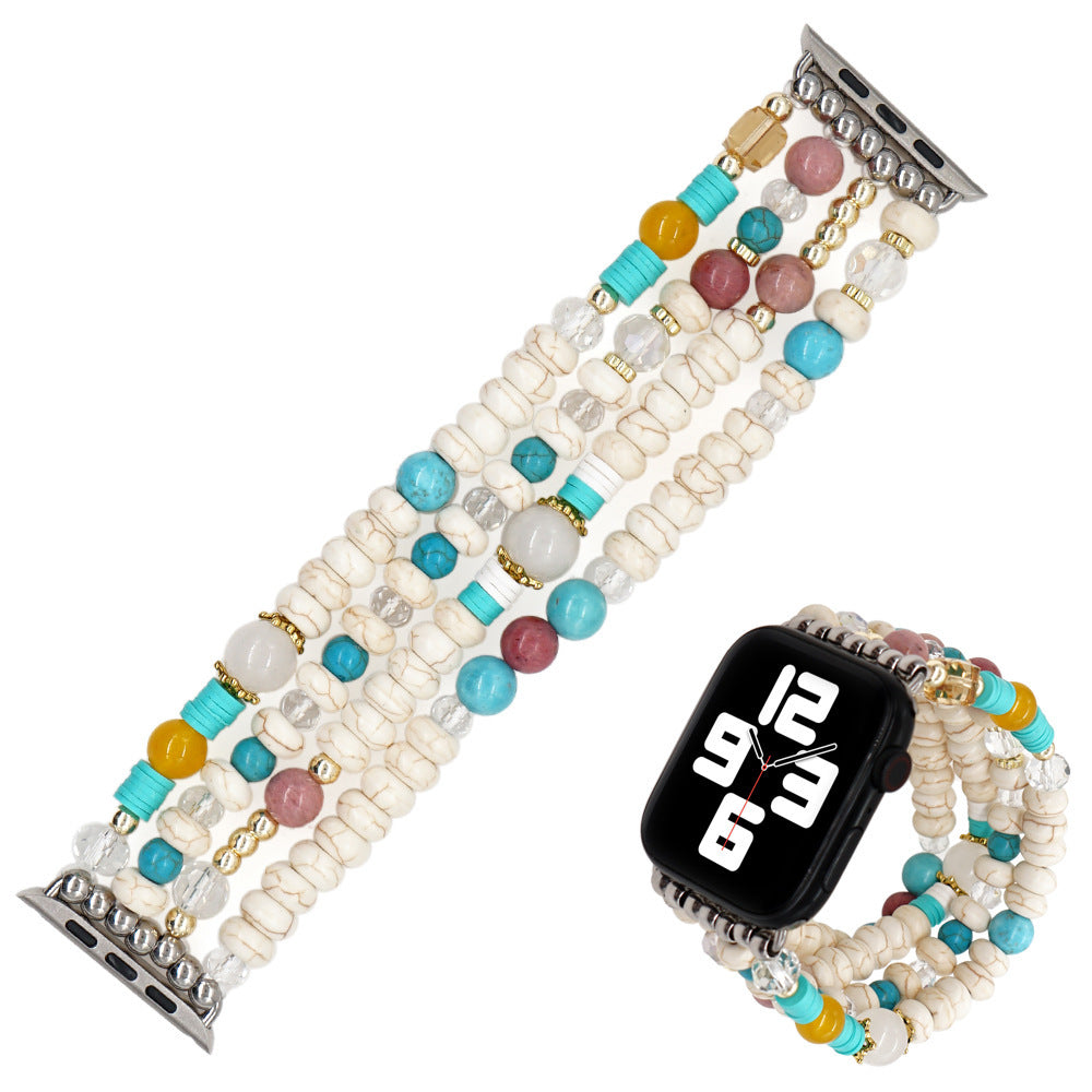 Boho Semi-Precious Stone Statement Beaded Strap