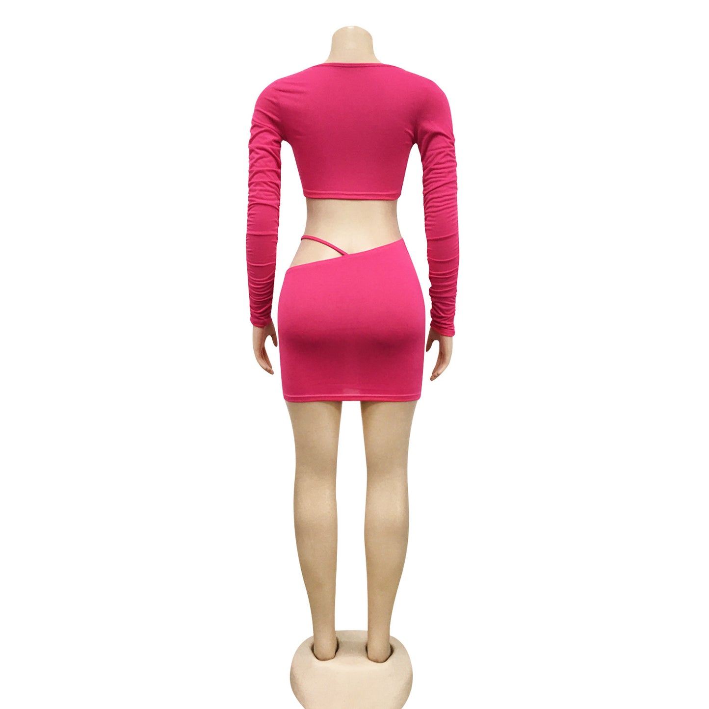 Conjunto de traje Cutubly Solid, conjunto de dos piezas Sexy para mujer,