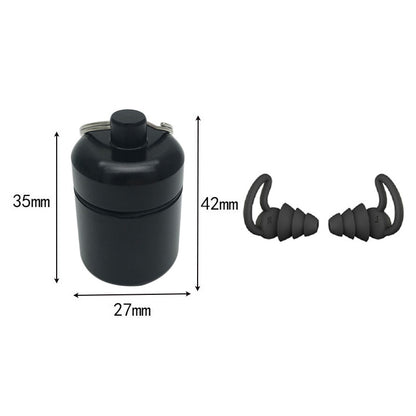 Noise-reduction Ear Plugs Aluminum Box Nano Silicone Soundproof Earplugs Sleep Soundproof Waterproof Earplug