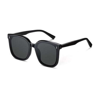 Montura de gafas de sol tipo caja retro resistente a los rayos UV para mujer