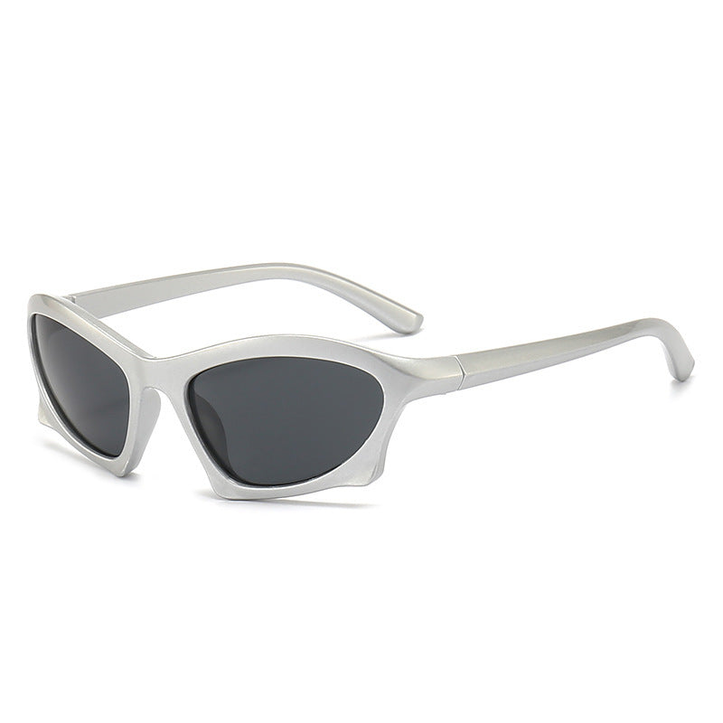 Lunettes de soleil futuristes de sport punk hip hop